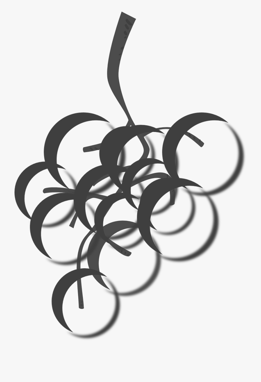 Grape Clipart Cluster - Wine And Grapes Clipart Png, Transparent Clipart