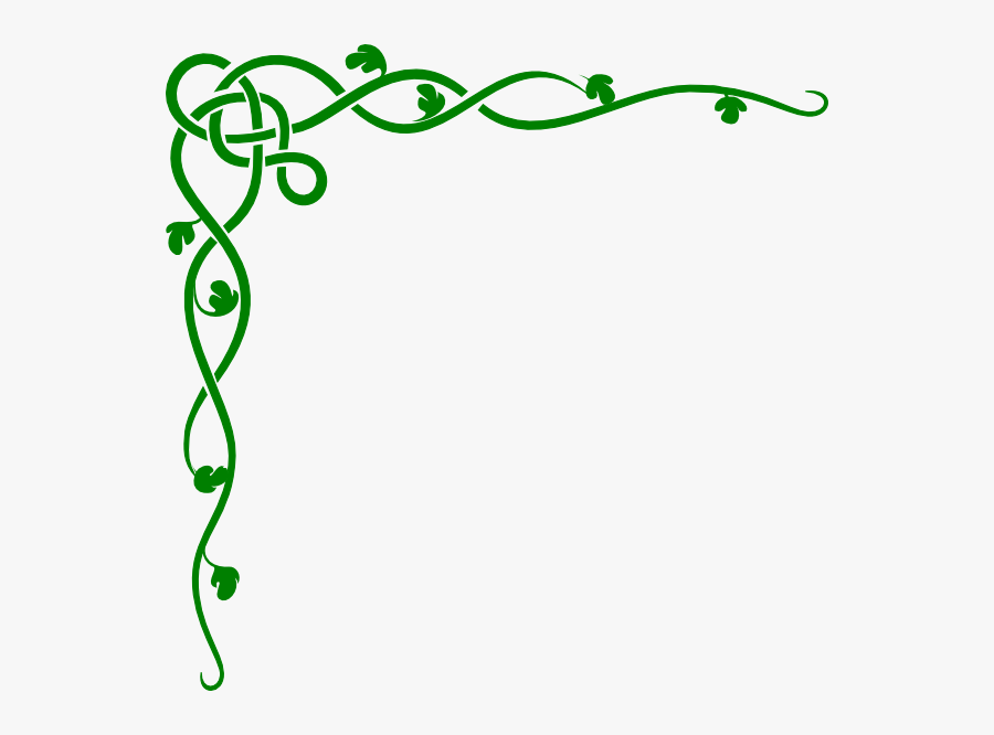 Irish Border Clipart - Vine Border Clipart, Transparent Clipart
