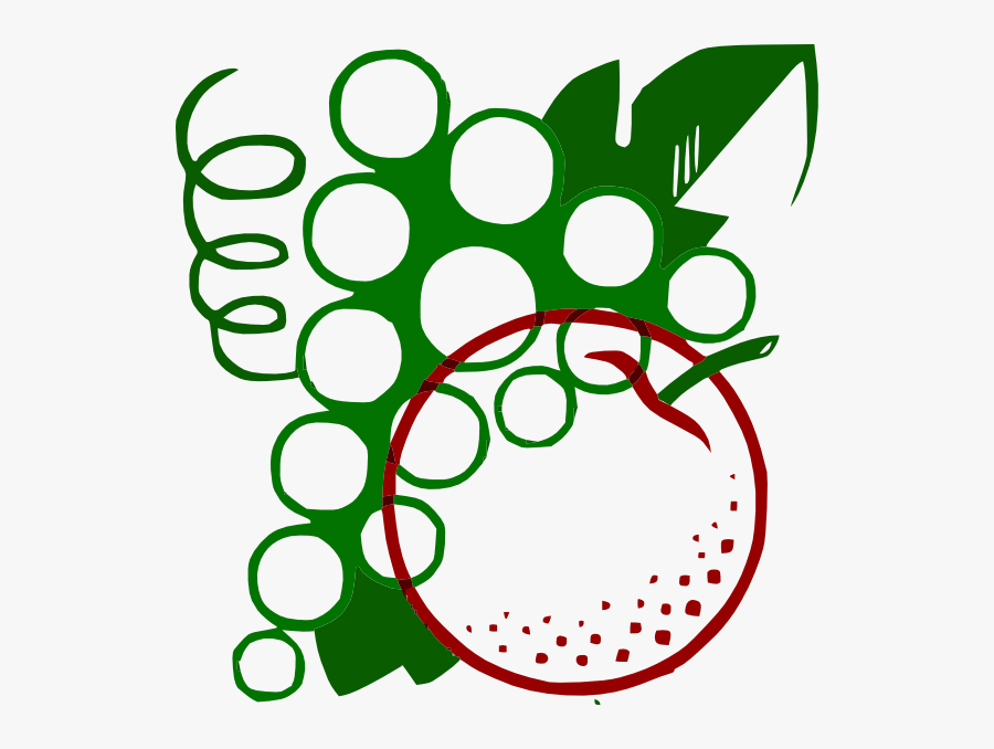 Free Vector Organge Grapes Cartoon Clip Art - Eat Fruit Be Healthy, Transparent Clipart