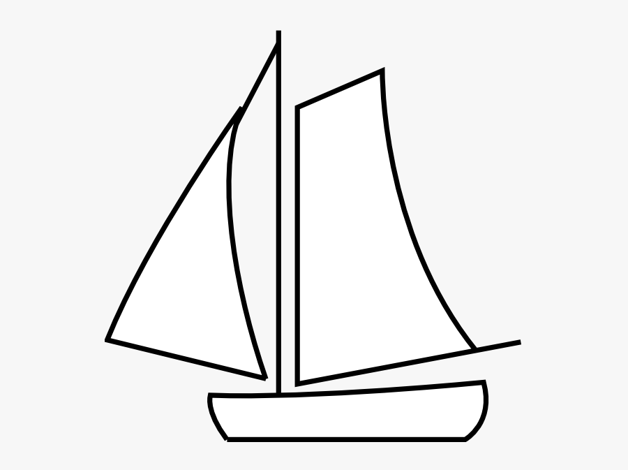 Graphic Transparent Sailing Boat Clip Art At Clker - White Sailing Boat Png, Transparent Clipart