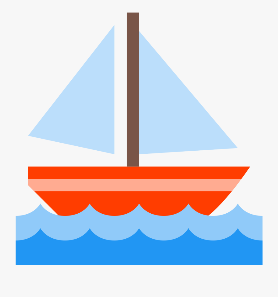 Sail Boat Icon - Clipart Transparent Background Sailboat, Transparent Clipart