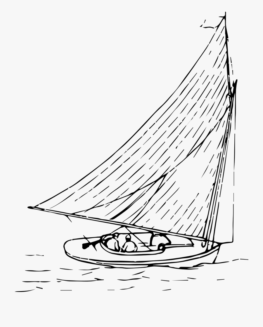 Sail Boat - Sail, Transparent Clipart