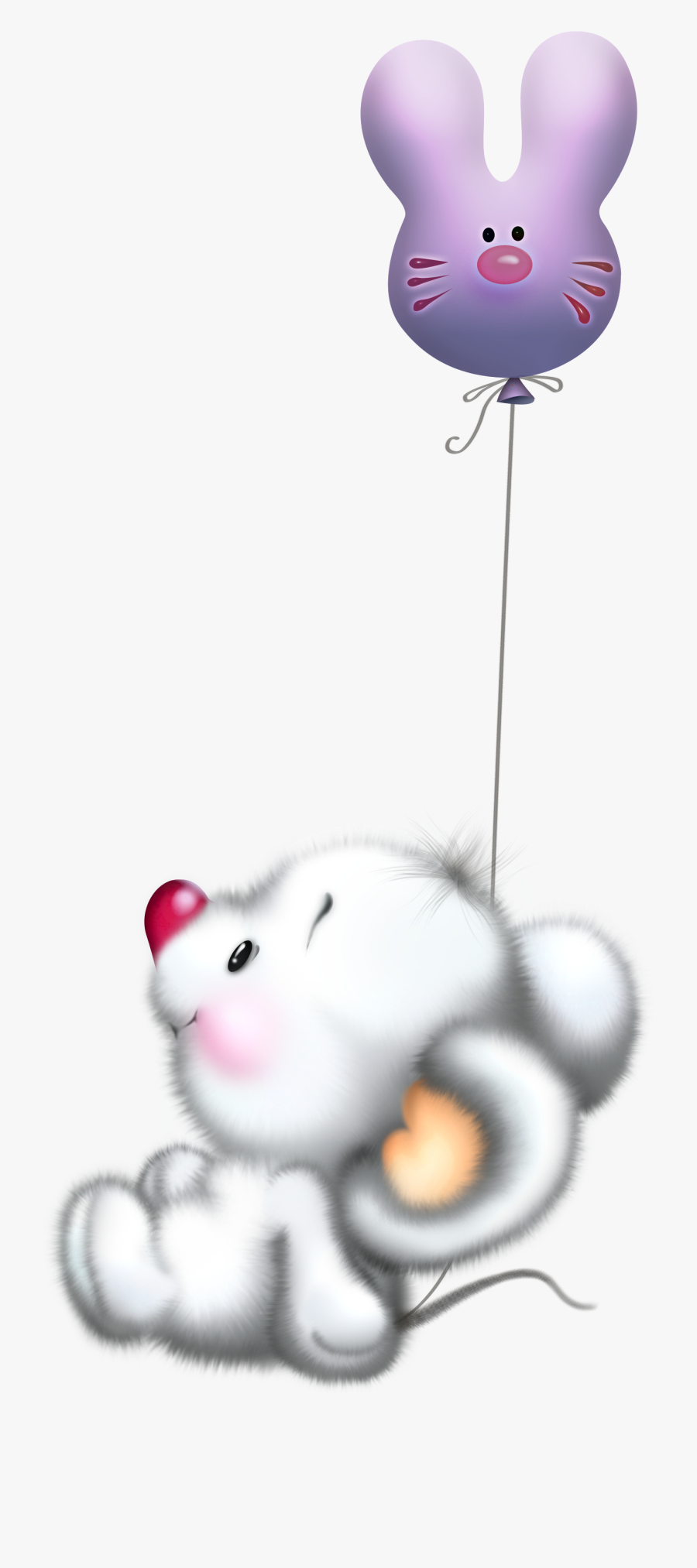 February Clipart Cute Button - Cute Mouse Pictures Cartoon, Transparent Clipart
