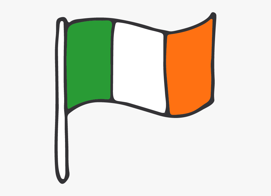 Hanging Irish Flags, Transparent Clipart