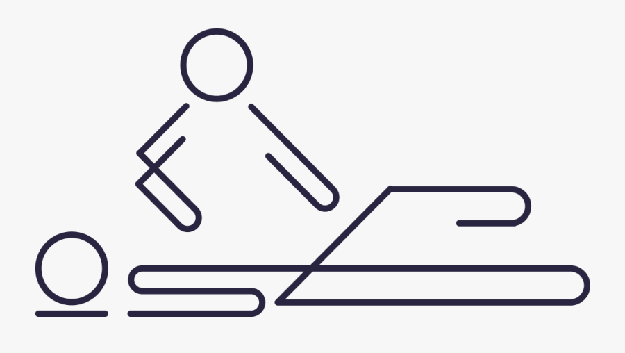 Transparent Physical Therapy Clip Art - Line Art, Transparent Clipart