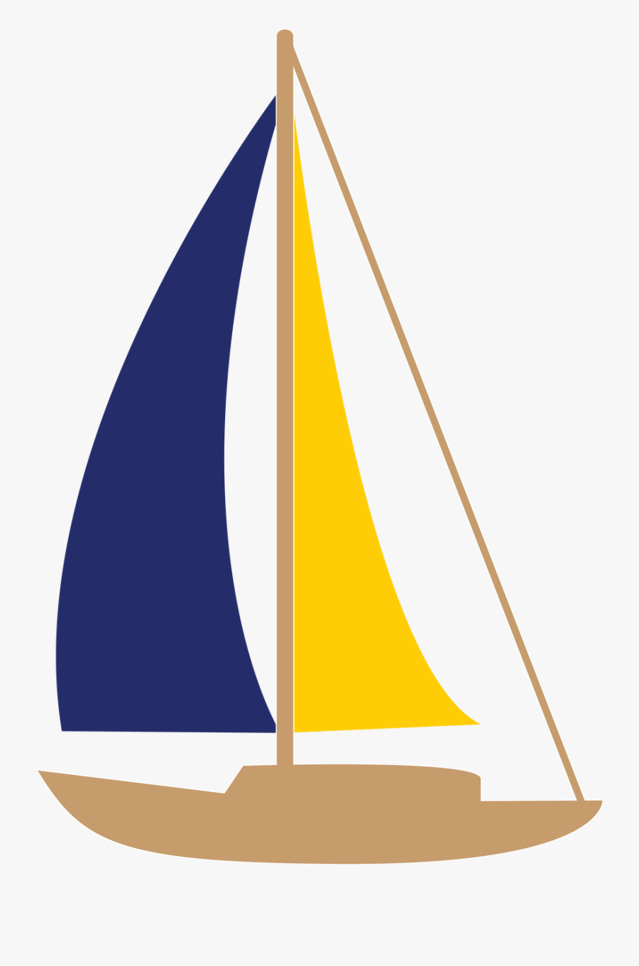 Sailboat Svg Cut File - Sail, Transparent Clipart