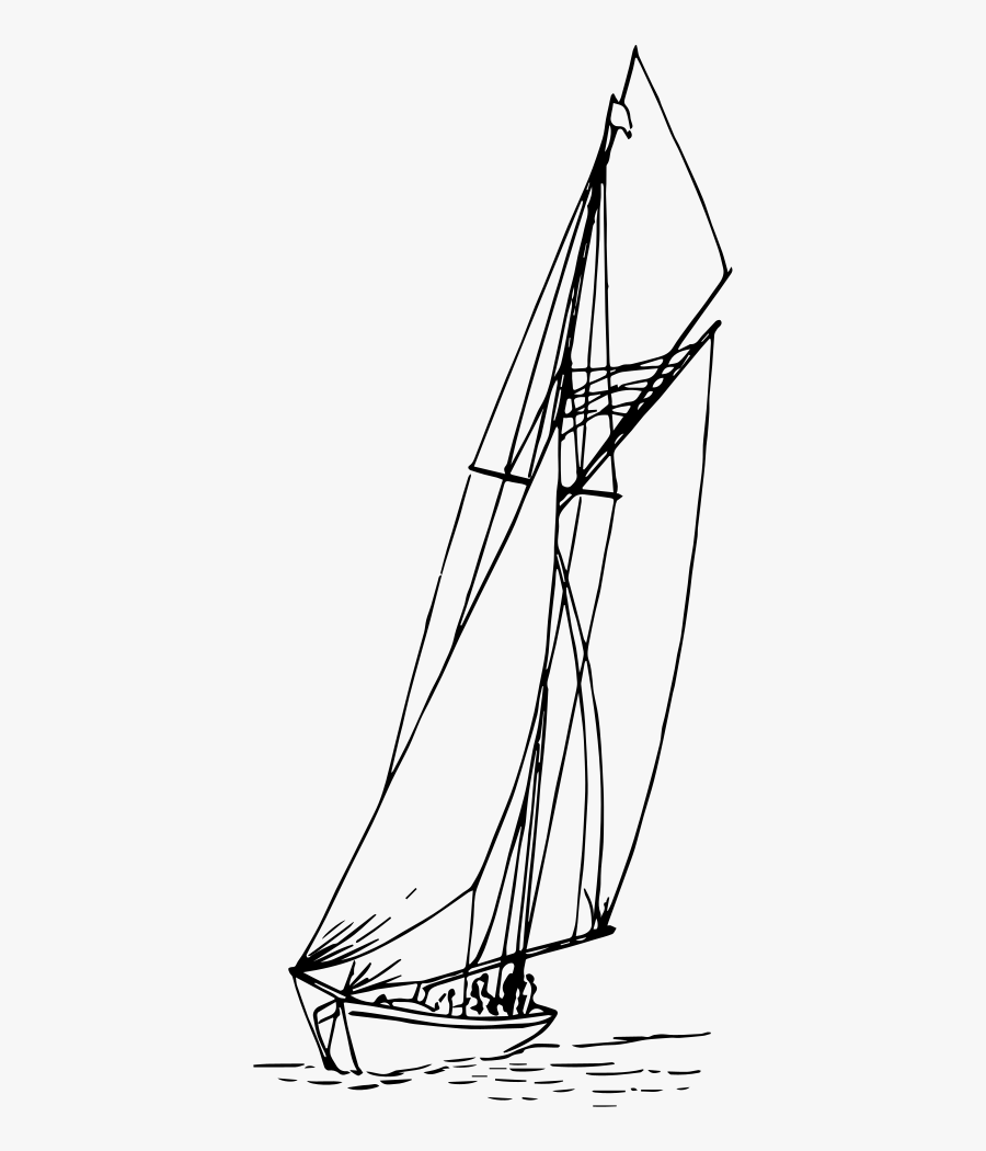 Sail Boat - Sail, Transparent Clipart