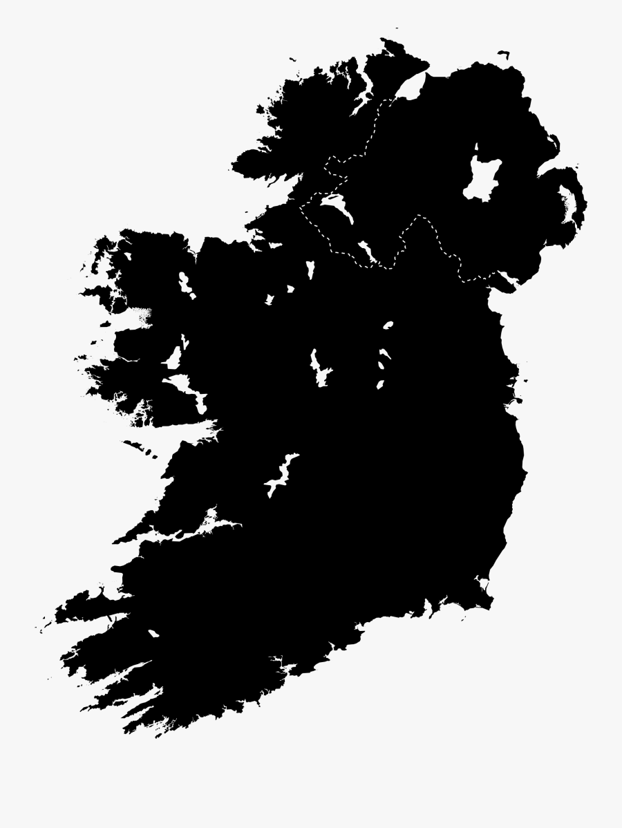 Clipart - Ireland Silhouette - Ireland Svg, Transparent Clipart