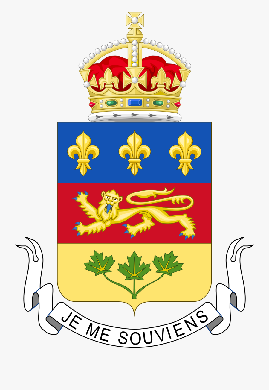Coat Of Arms For Quebec, Transparent Clipart