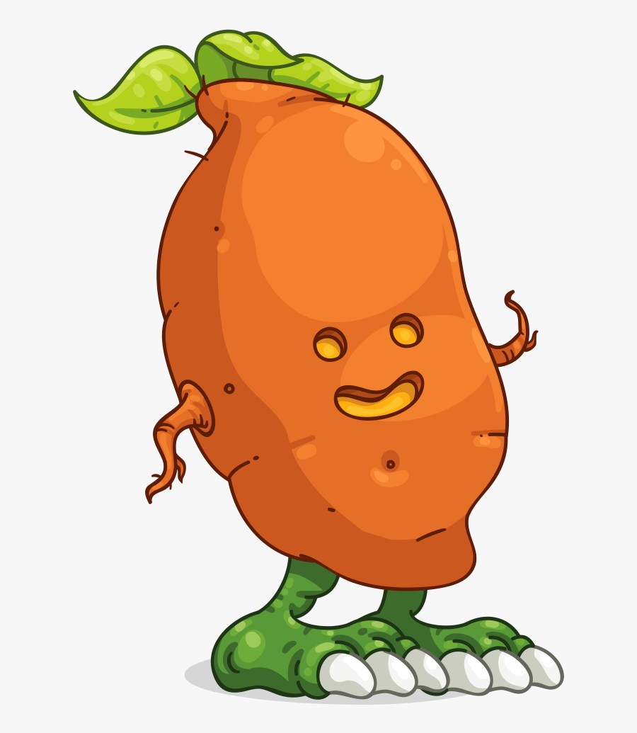 Transparent Cartoon Potato Png - Sweet Potato Clipart, Transparent Clipart