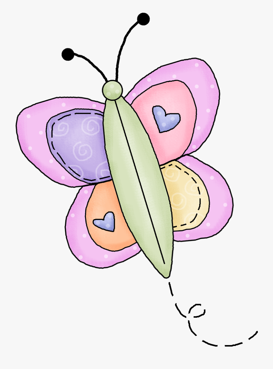 Cute Butterfly Drawing At Getdrawings - Cute Butterfly Illustration Png, Transparent Clipart