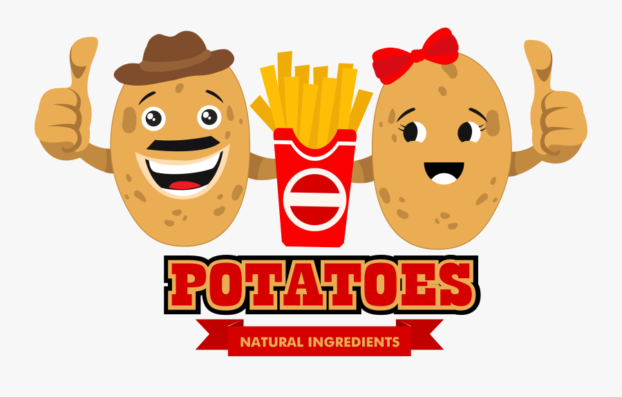 Transparent Potato Chip Clipart - Logo Batata Frita, Transparent Clipart