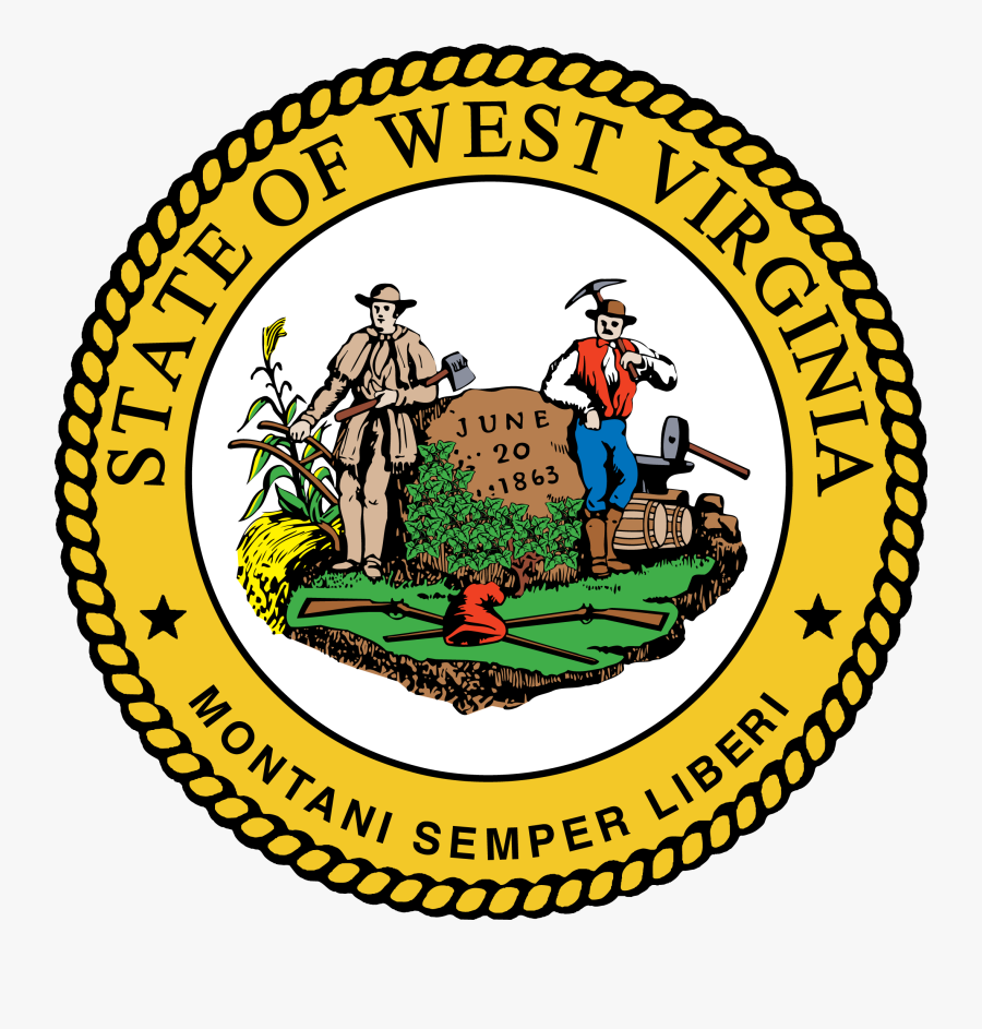 The Great Seal Of West Virginia - West Virginia Seal, Transparent Clipart