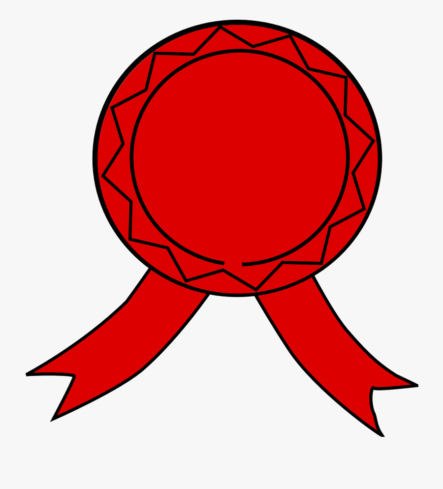 Red Badge Clip Art Free Vector - Red Badge, Transparent Clipart
