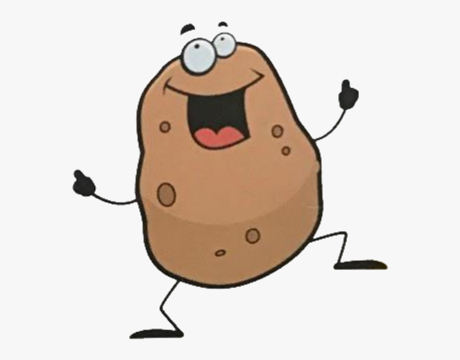 Clip Art The Dancing Delivery W - Cartoon Potato Running, Transparent Clipart