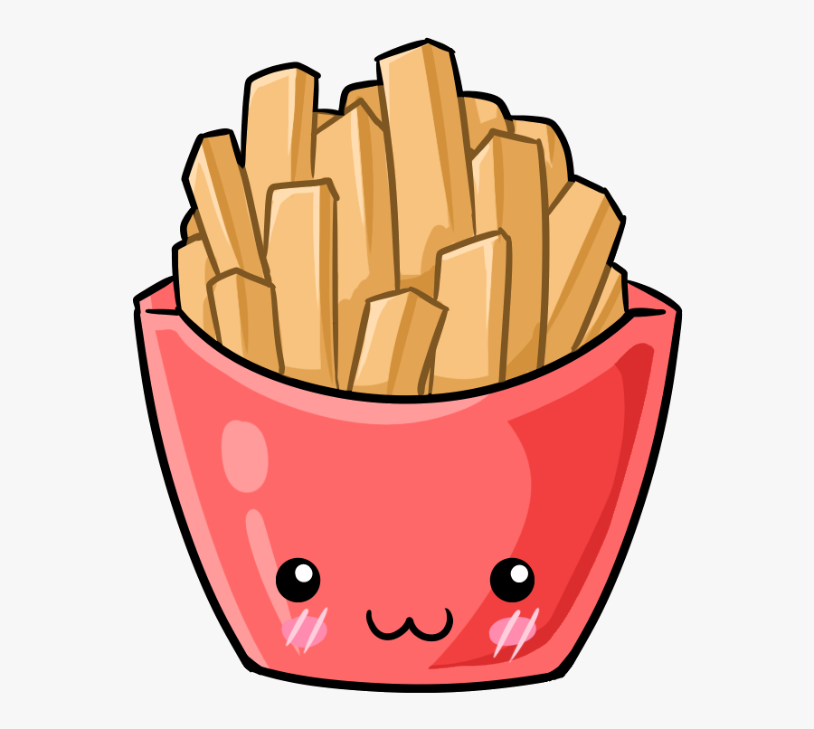 Potato Clipart Kawaii - Kawaii French Fries, Transparent Clipart