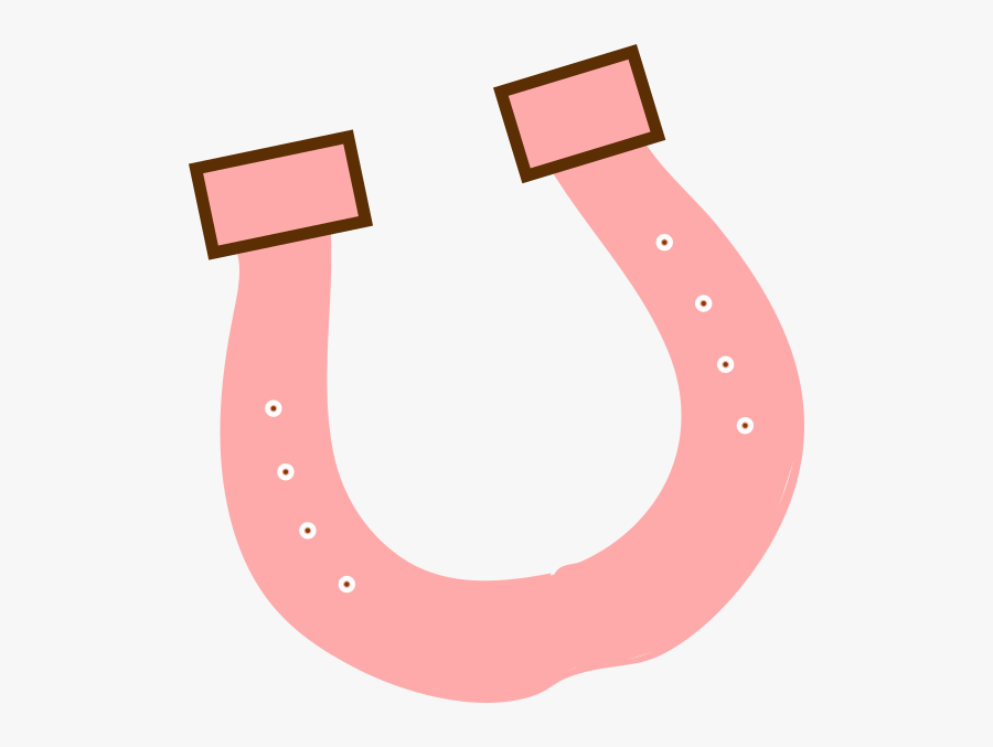 Clip Art At Clker - Horseshoe Clipart Pink, Transparent Clipart