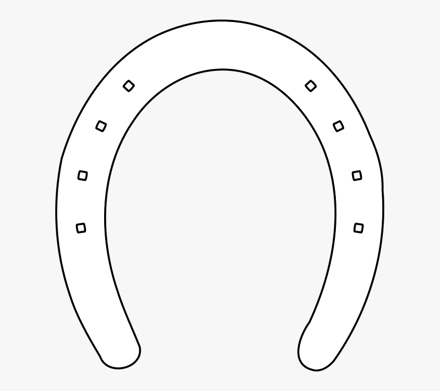 Horseshoe Template Printable Horse Shoe Outline White , Free