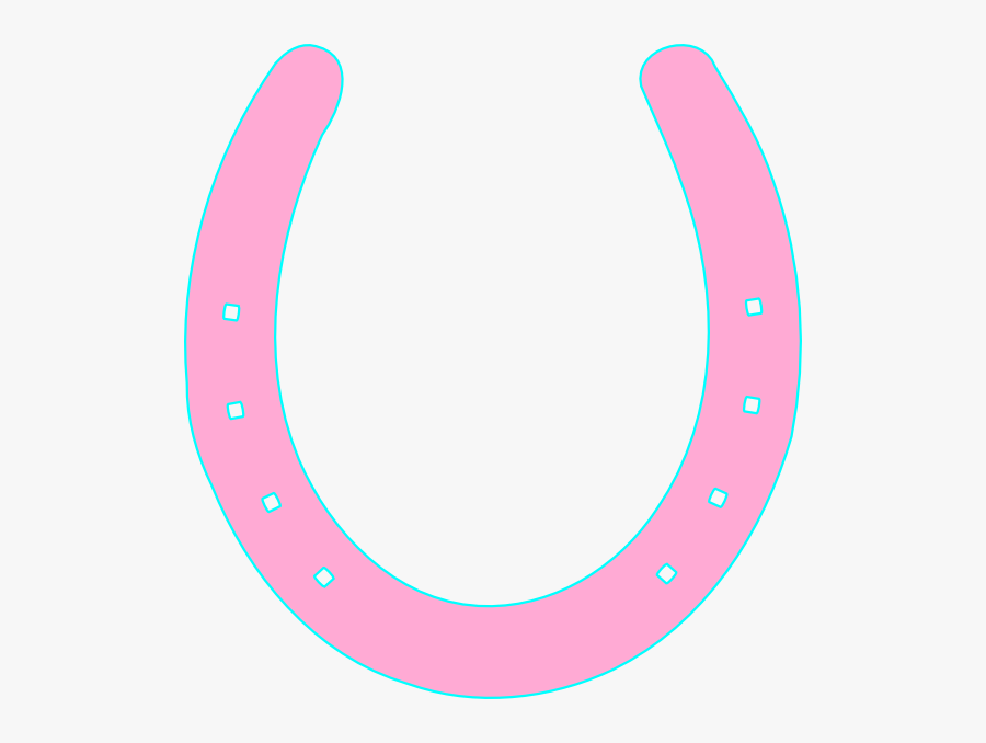 Clip Art Pink Horse Shoe, Transparent Clipart