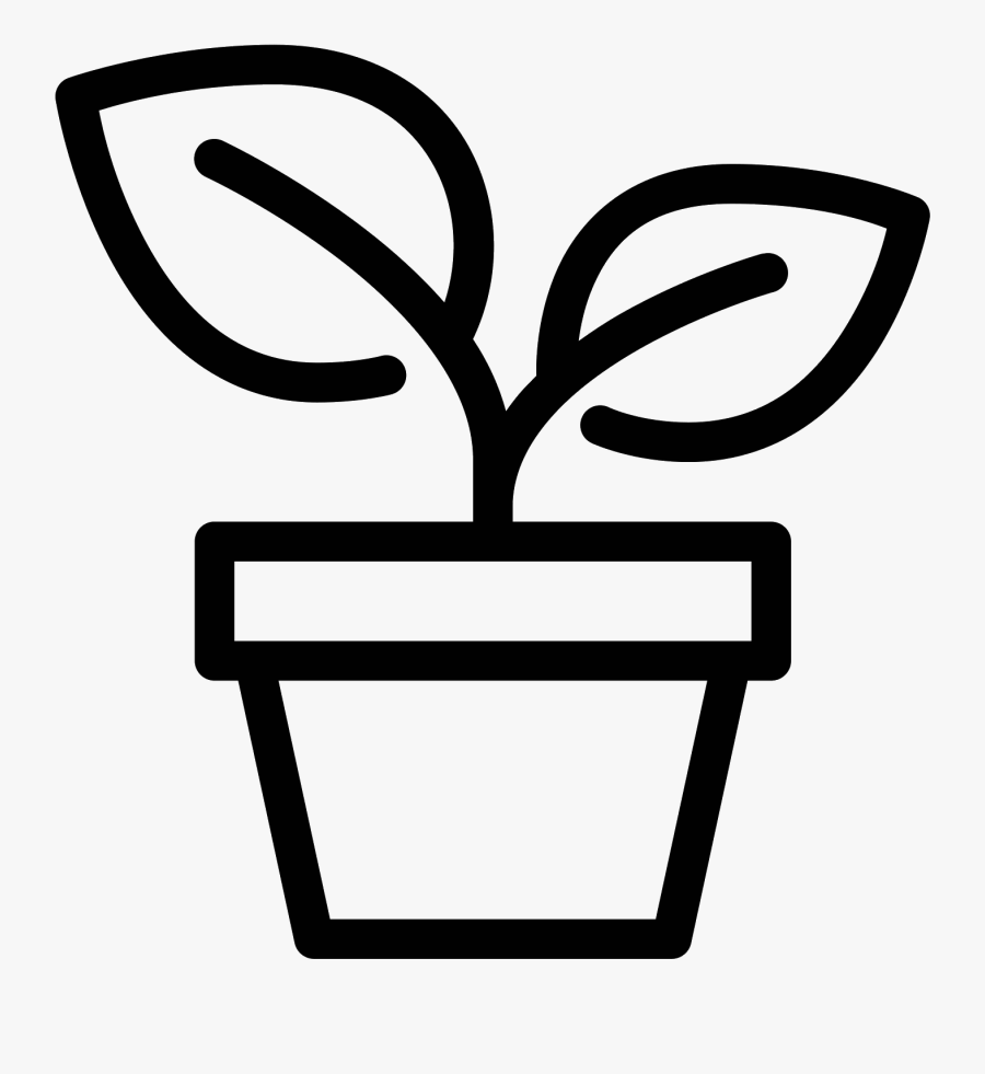 Plant Png Black And White, Transparent Clipart