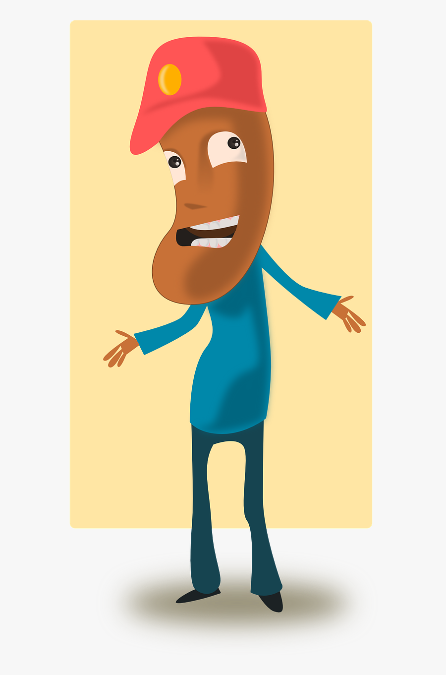 Download Potato Head Dude Clipart Clip Art Cartoon - Toffee Man, Transparent Clipart