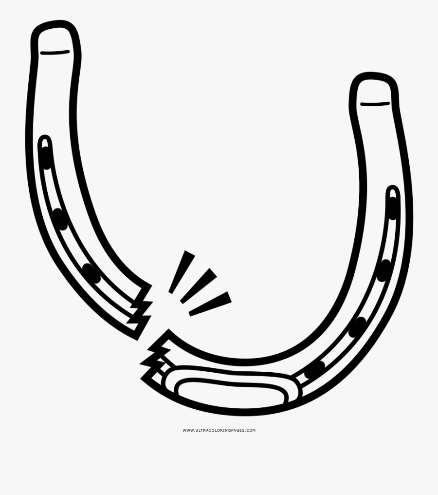 Transparent Horse Shoe Clip Art - Horseshoe Drawing, Transparent Clipart