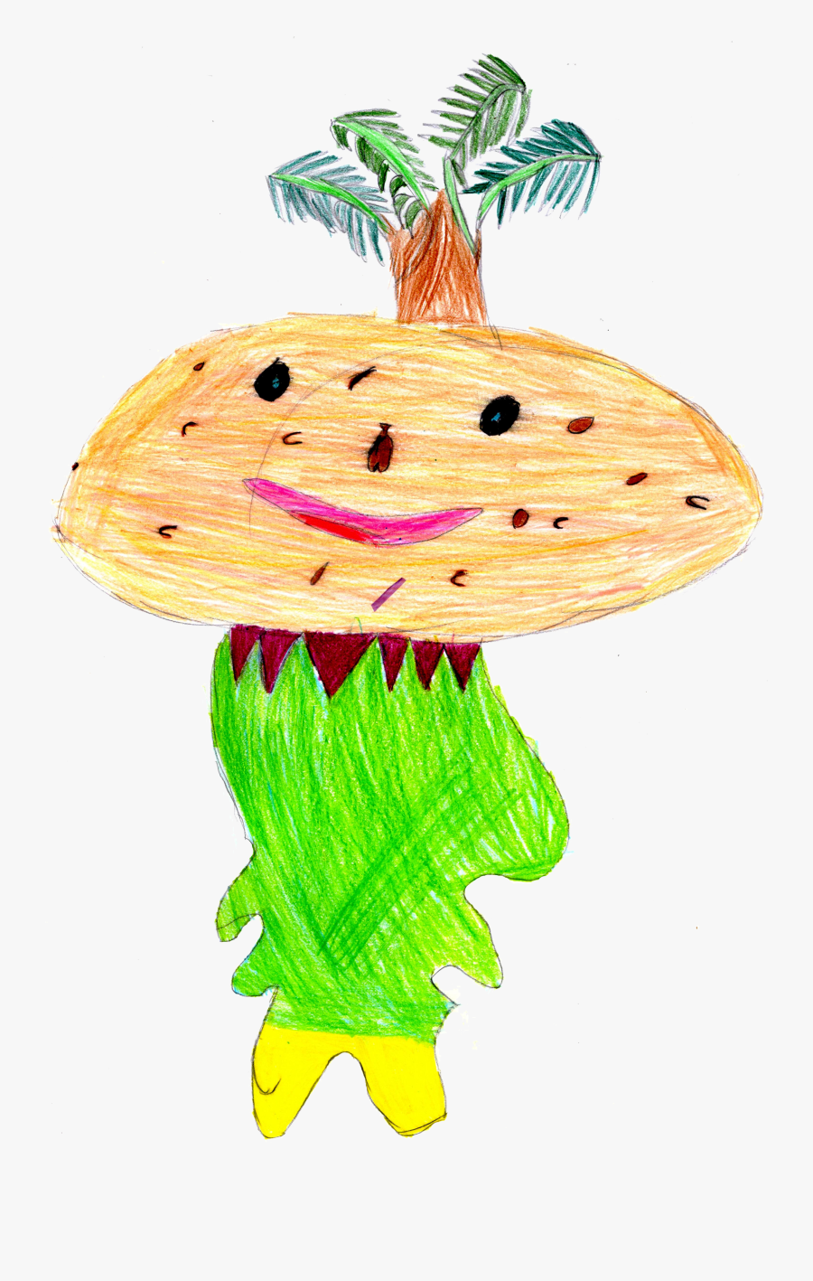 Palm Potato, Transparent Clipart