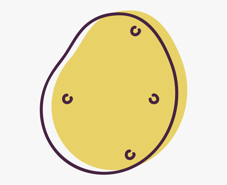 Potato - Circle, Transparent Clipart