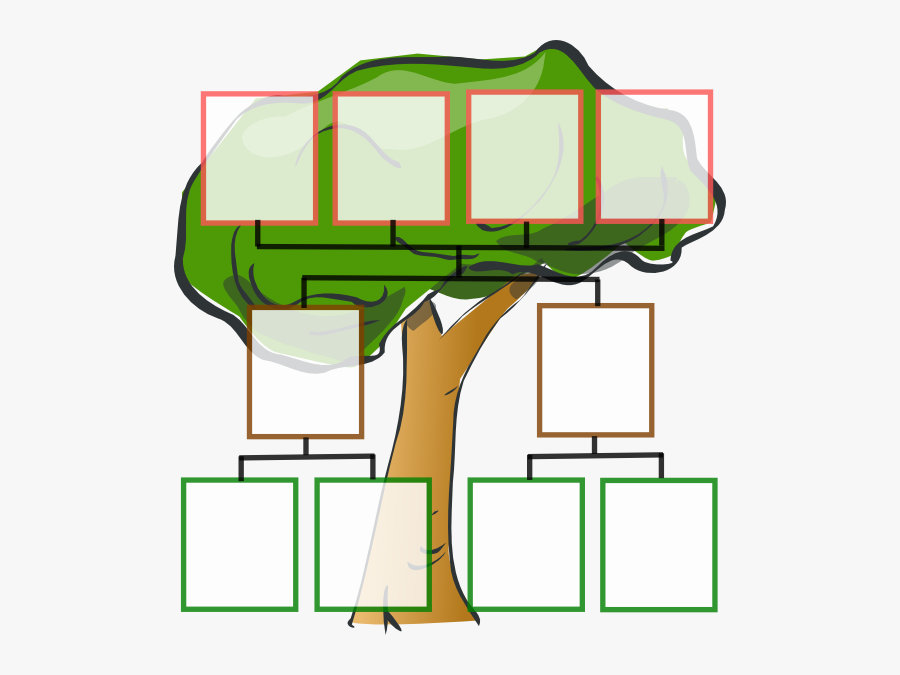Family Tree With 3 Generations, Transparent Clipart