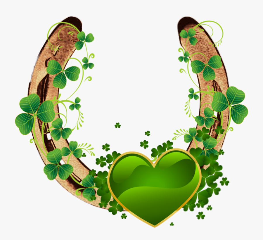 Transparent Horseshoe Heart Clipart - St Patricks Day Love, Transparent Clipart
