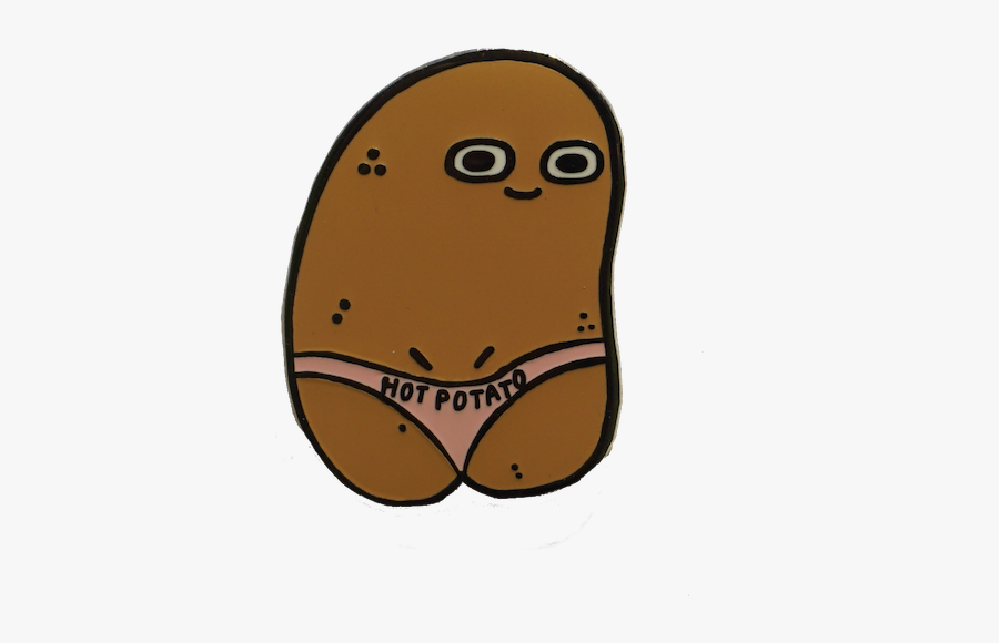Image Of Hot Potato Pin - Potato In A Thong, Transparent Clipart