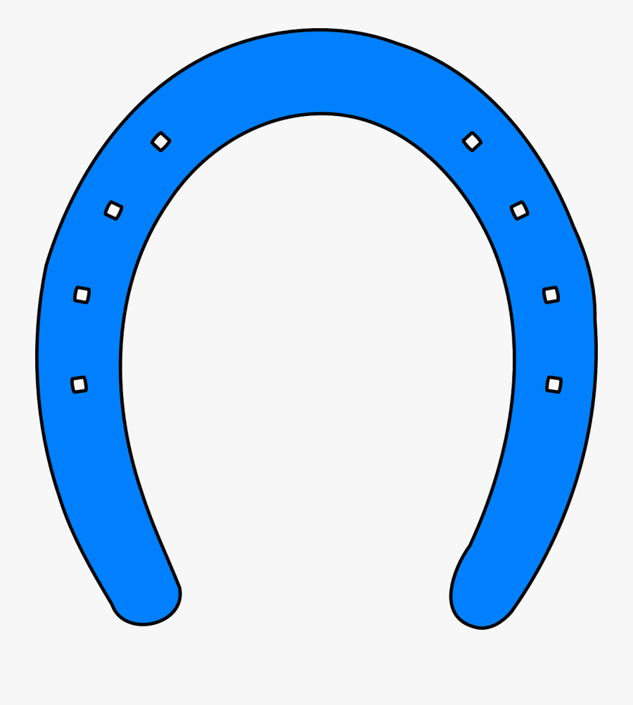 Horseshoe Blue Clipart Transparent X Free On Png - Circle, Transparent Clipart