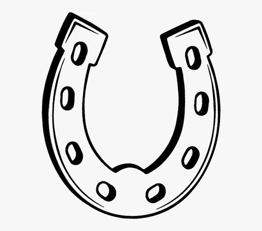 Transparent Horseshoe Clip Art Png - Horseshoe Drawing, Transparent Clipart