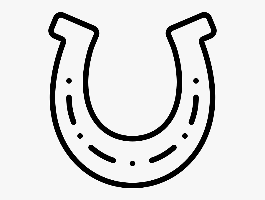 Horseshoe Line Drawing, Transparent Clipart