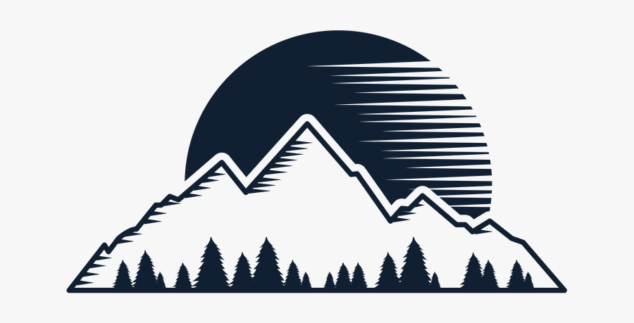 Mountain, Hike, Hiking, Outdoor, Nature, Landscape - Silhouette Mountain Hiking Png, Transparent Clipart