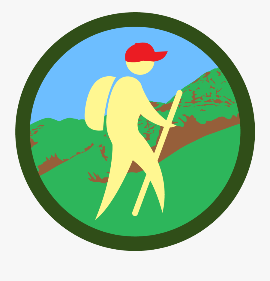 Mountains Clipart Hike - Png Hiking Badge, Transparent Clipart