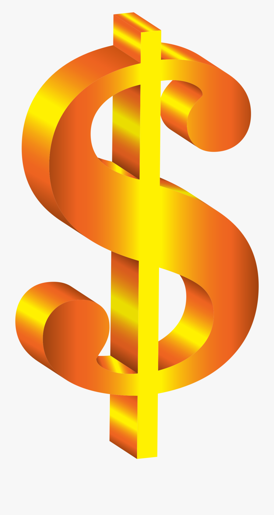 Dollar Clipart Earnings - 3d Dollar Sign Transparent, Transparent Clipart