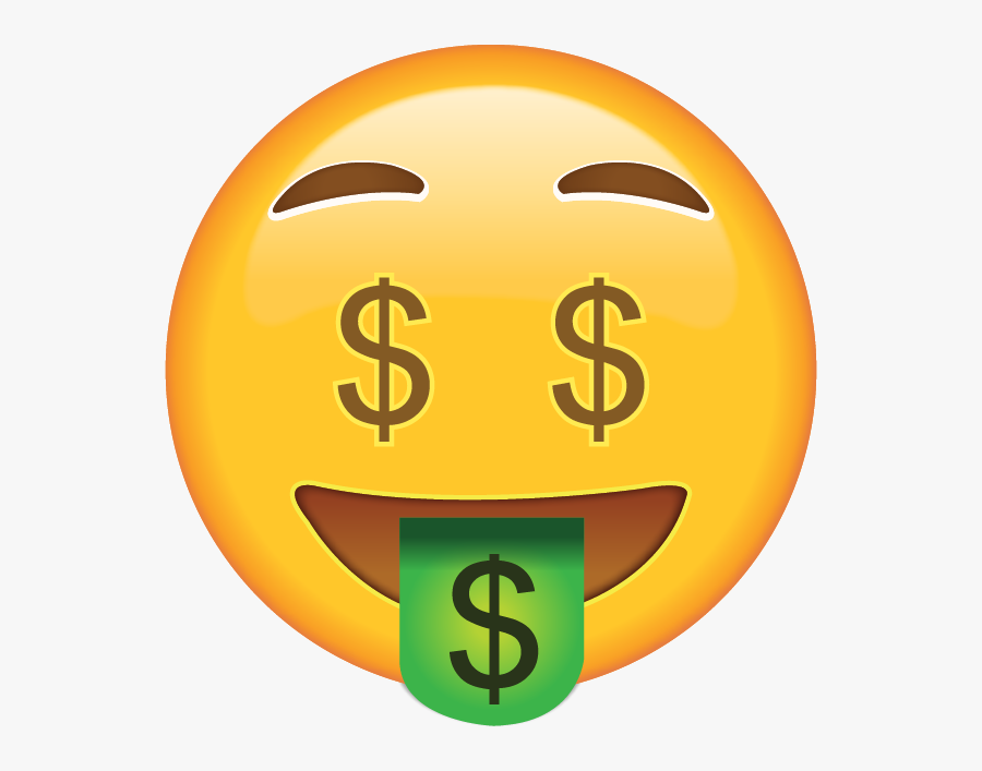 Cash Clipart Emoji - Money Face Emoji Png, Transparent Clipart