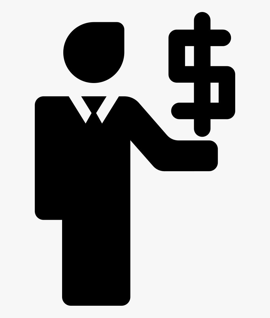 Businessman With Dollar Money Sign - Businessman Sign Png Free Downloading, Transparent Clipart