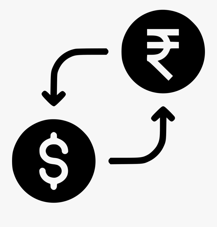 Money Exchange Currency Conversion Indian Rupee Dollar Rupee And Dollar Icon Free Transparent Clipart Clipartkey