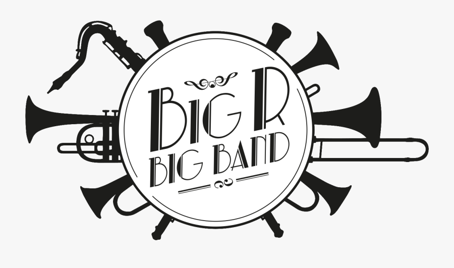 Clip Art R - Big Band Logo, Transparent Clipart