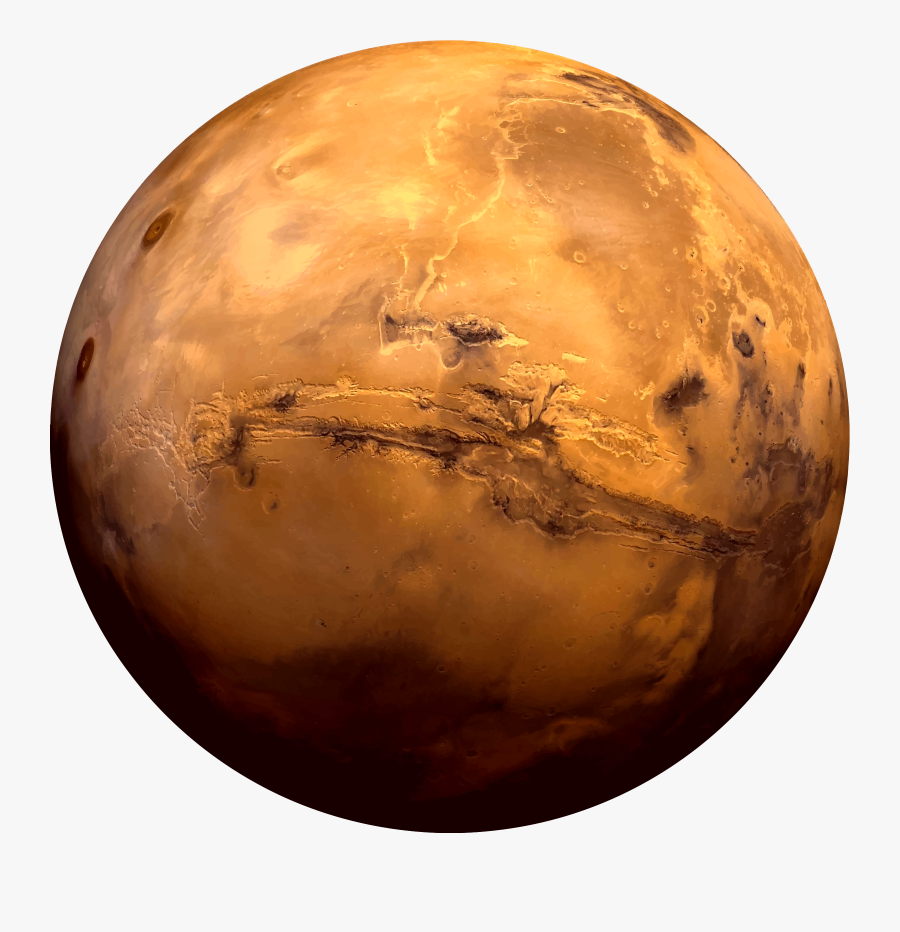 Planet Mars Clipart - Planet Mars, Transparent Clipart