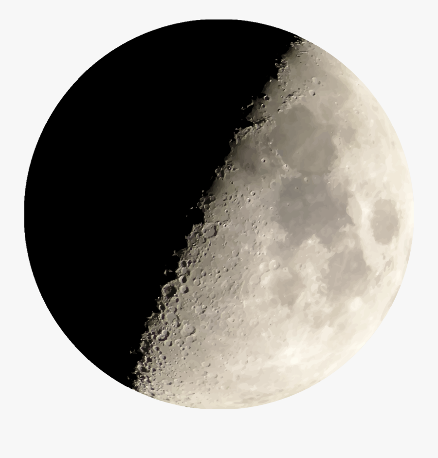 Half Png Photos - Half Moon Without Background, Transparent Clipart