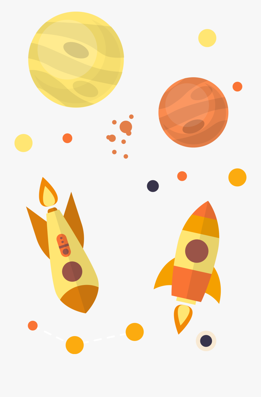 Outer Space Planet Rocket Euclidean Vector - Planet Vector Png, Transparent Clipart