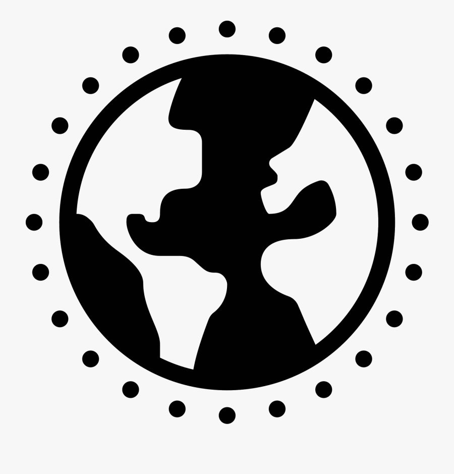 Earth Planet Filled Icon - Certificate Of Editing And Proofreading, Transparent Clipart