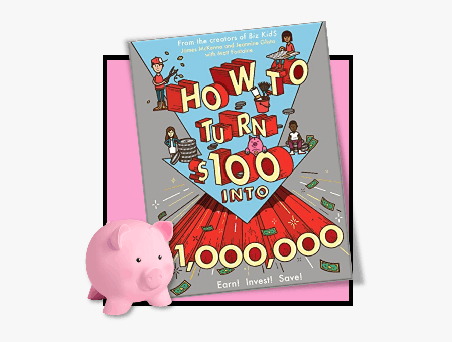Turn $100 Into $1000000 Earn Save Invest, Transparent Clipart