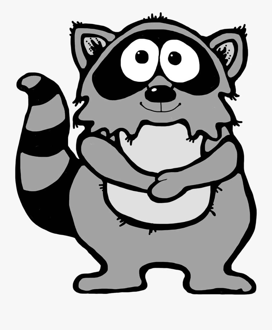 Raccoon Page Of Clipartblack Com Animal Free Ⓒ - Colouring Page The Kissing Hand, Transparent Clipart