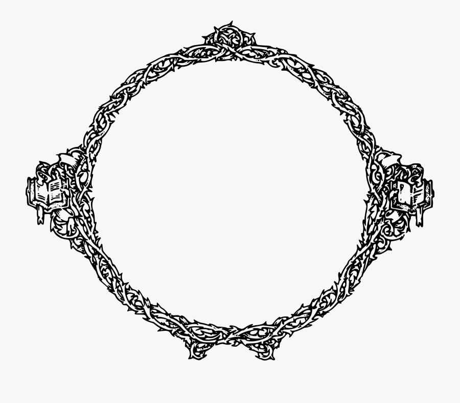 Crown Of Thorns Thorns, Spines, And Prickles Picture - Circle Frame Thorn Transparent, Transparent Clipart