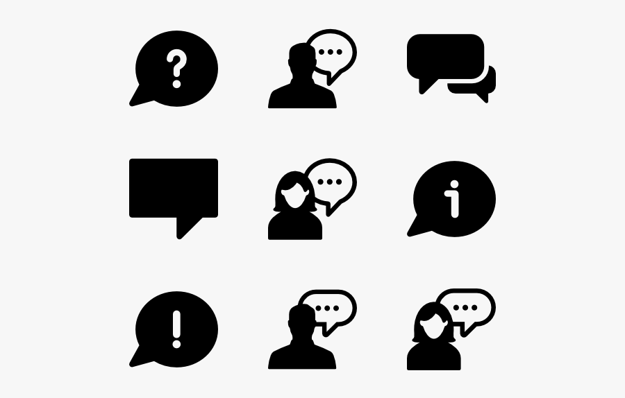 Clipart Talk Icons Free , Free Transparent Clipart - ClipartKey