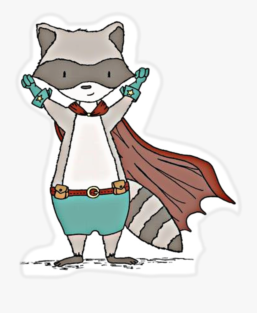 #racoon - Raccoon Hero, Transparent Clipart